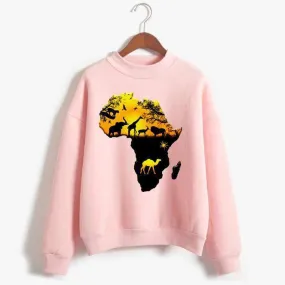 Africa Map Pullover