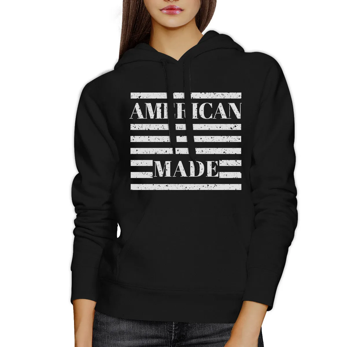 American Made Unisex Black Trendy Graphic Hoodie For 4th Of July