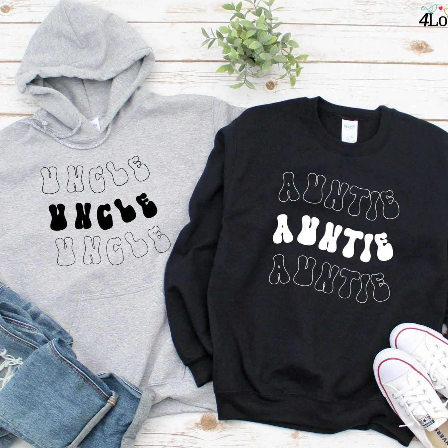 Auntie & Uncle Matching Sets: Fun Birthday Gifts from Nephew/Niece - Trendy Outfits!