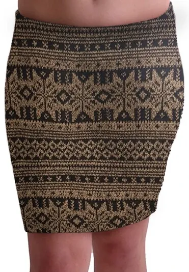 Aztec Cozy Knitted Skirt