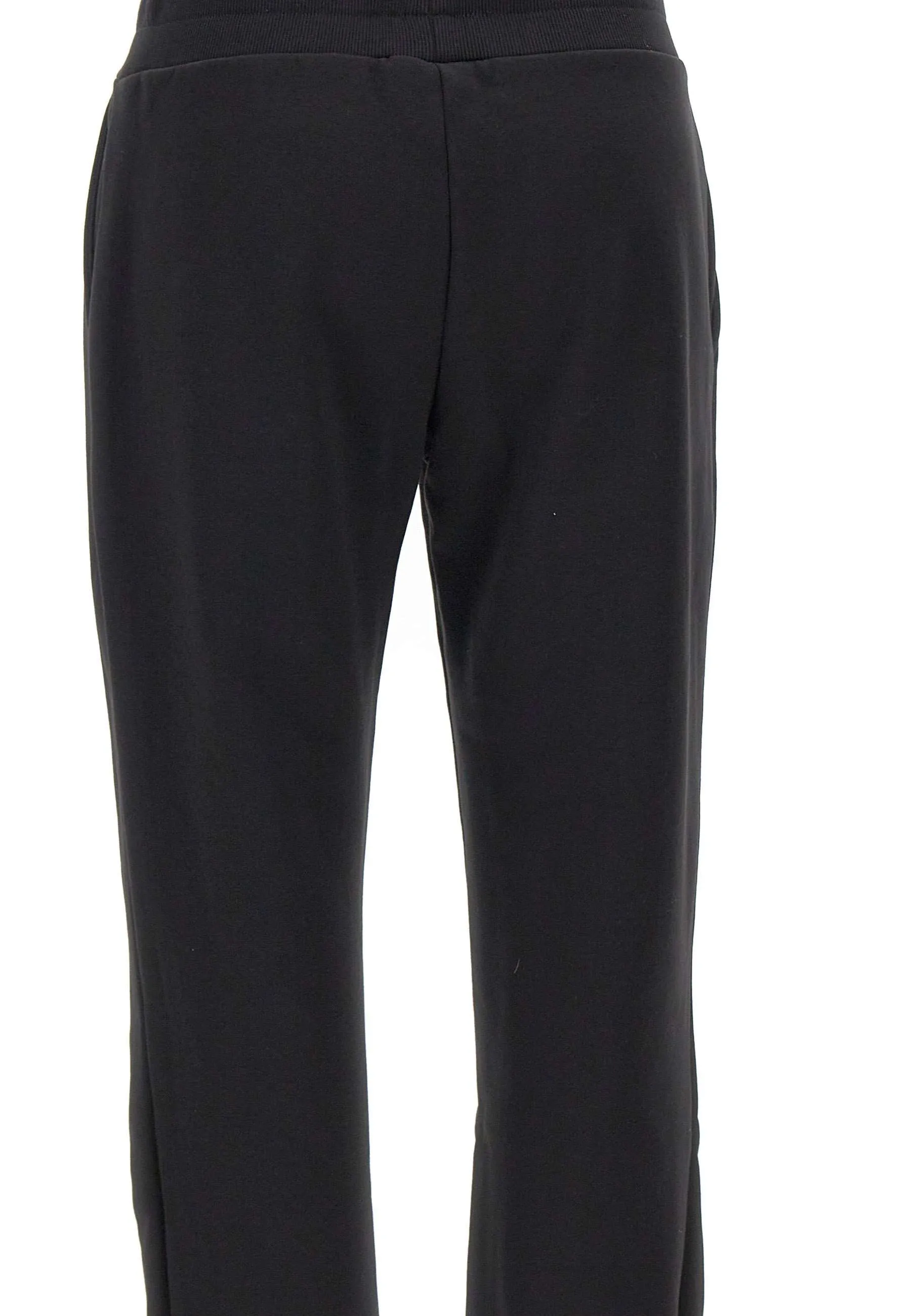 Black Cotton Blend Jogger for Women