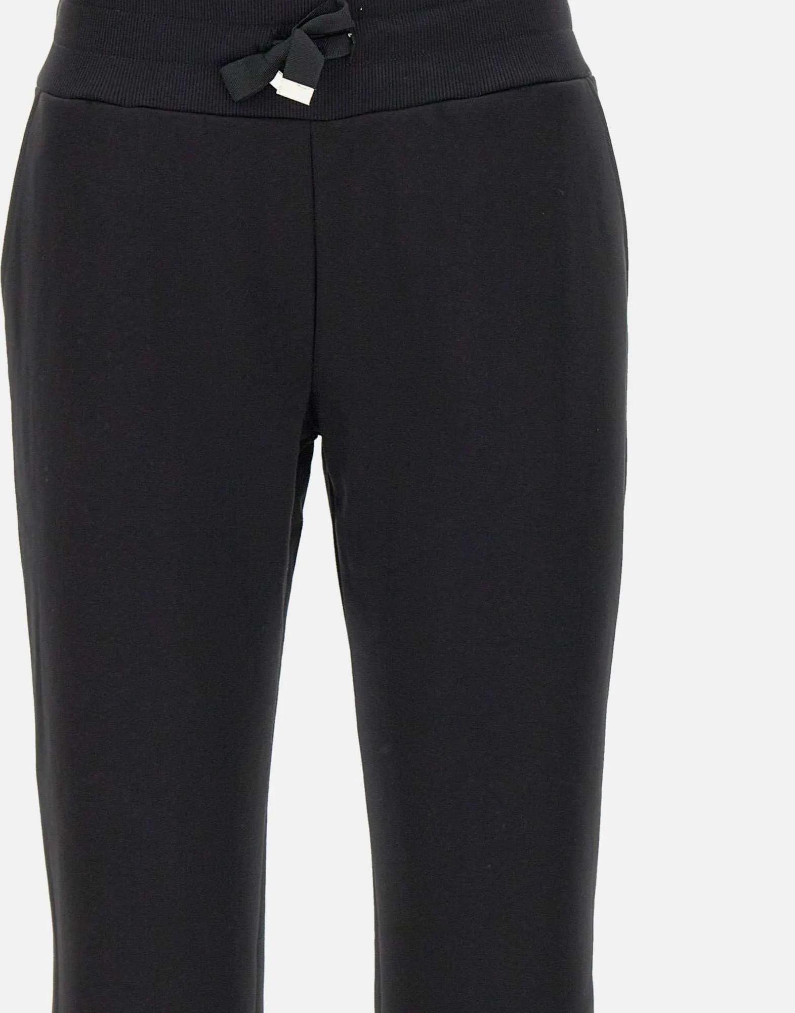 Black Cotton Blend Jogger for Women