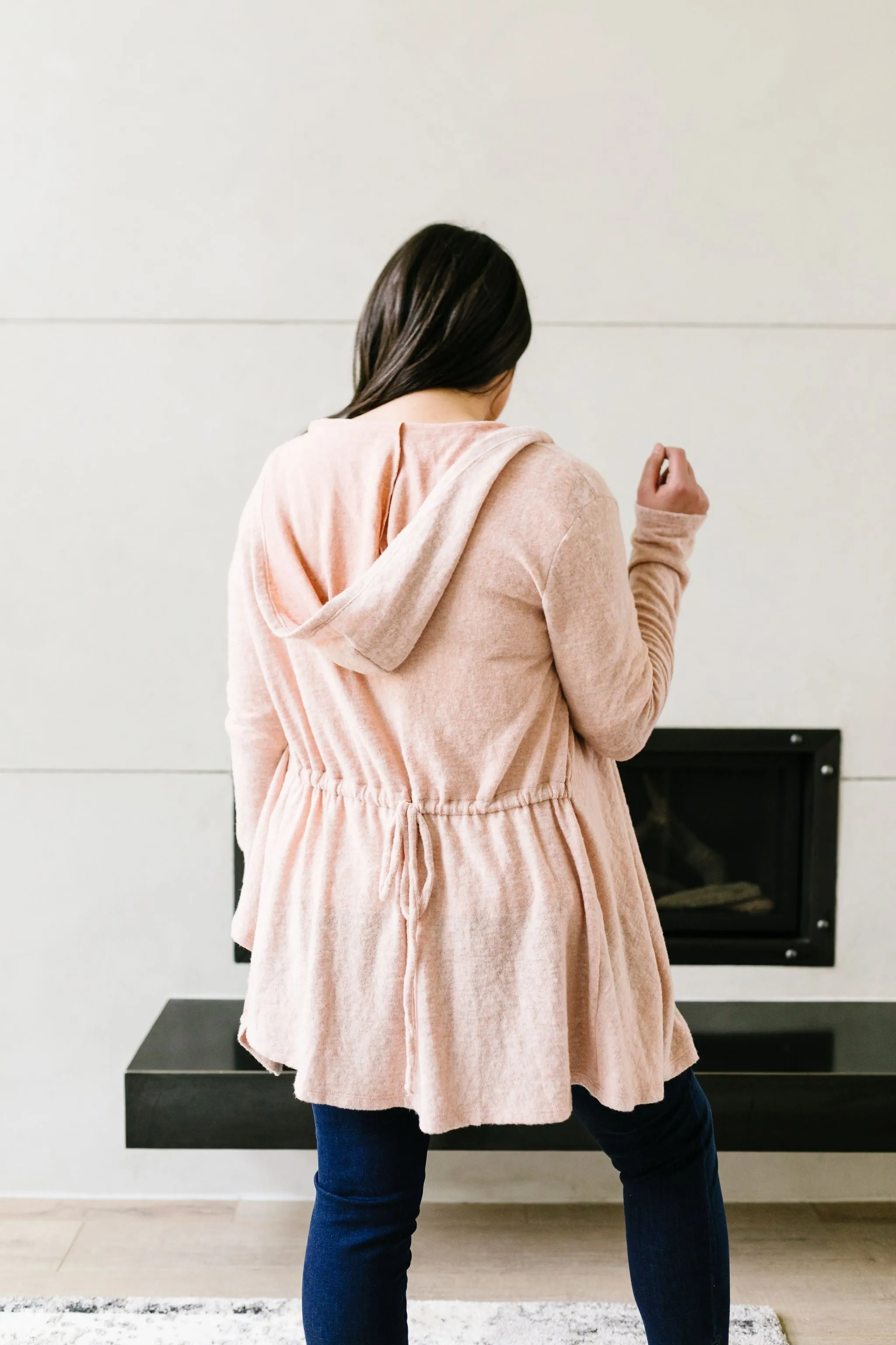 Blakely Blush Hooded Cardigan