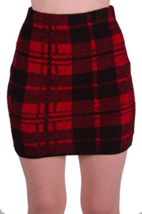 Caledonia Cozy Sweater Knit Skirt