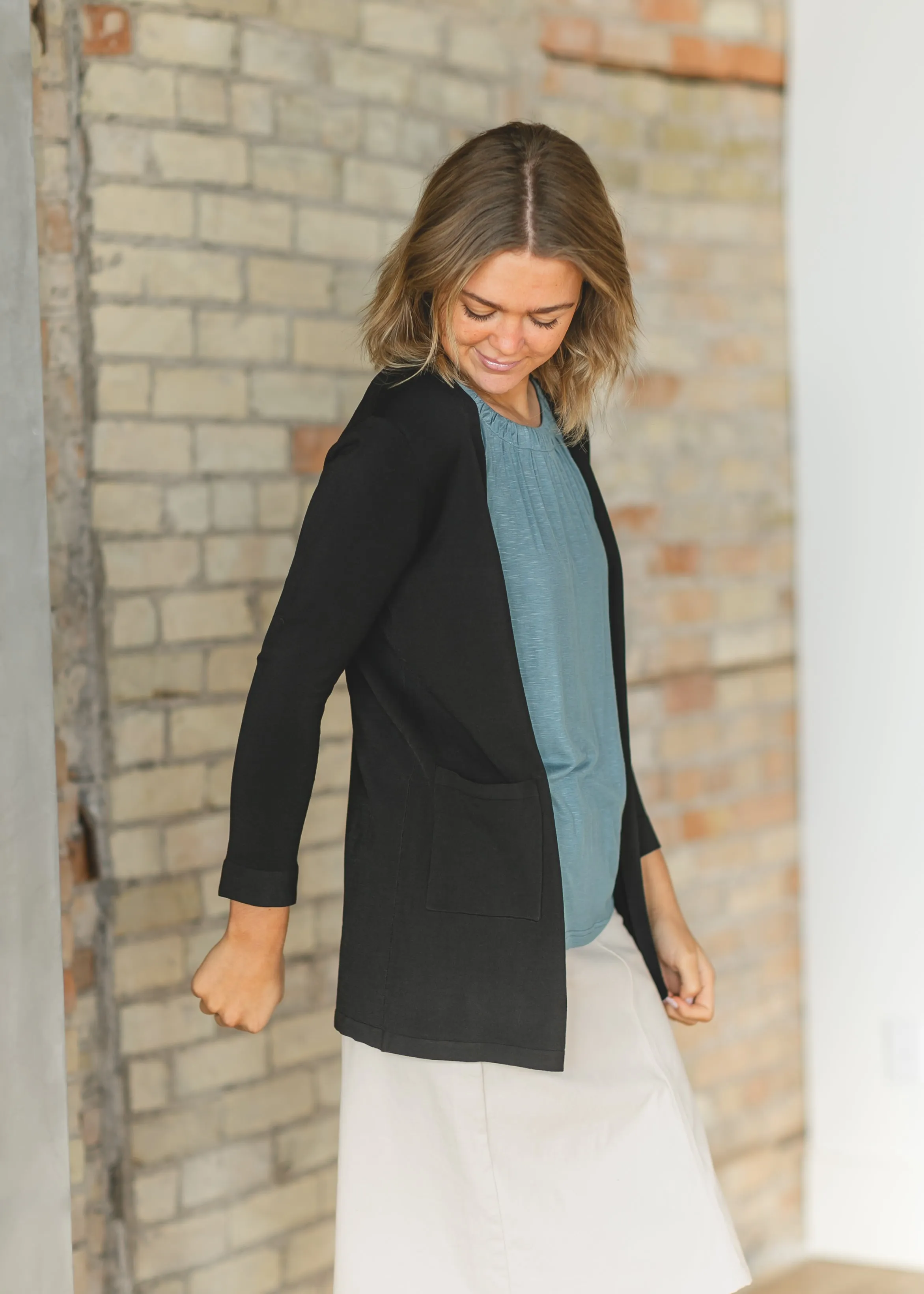 Cally Open Front Cardigan