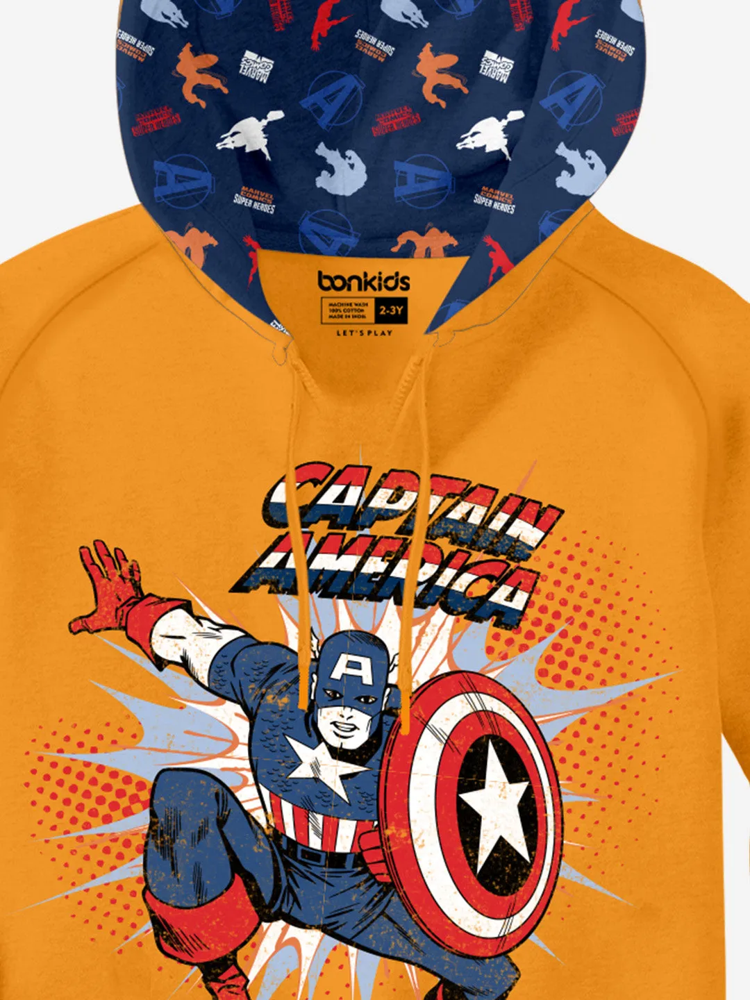 Captain America Boys Hoodies