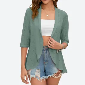 Casual Lightweight Open Front Cardigans