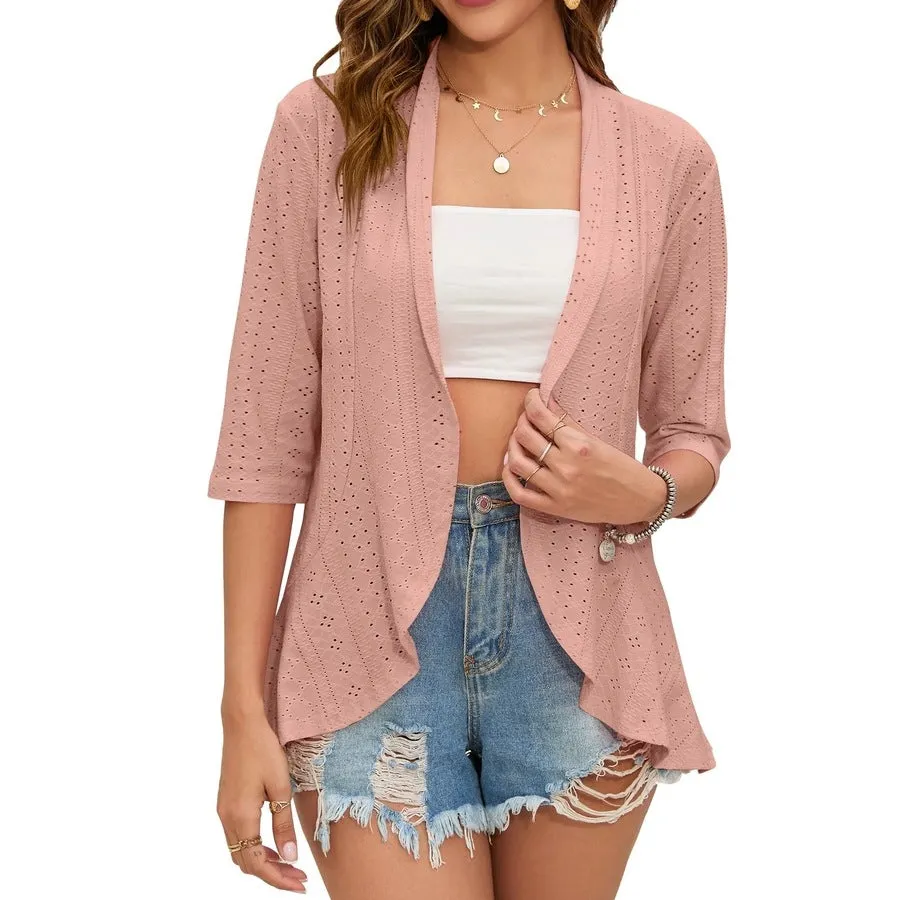 Casual Lightweight Open Front Cardigans