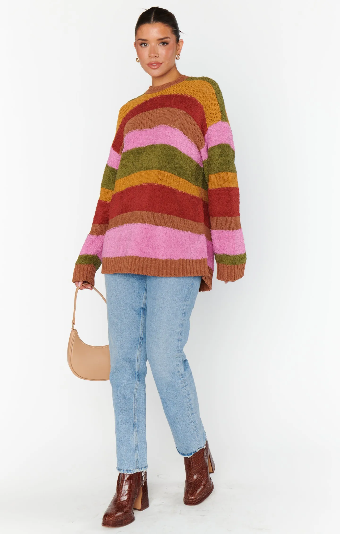 Chilly Sweater ~ Hutch Multi Stripe Knit