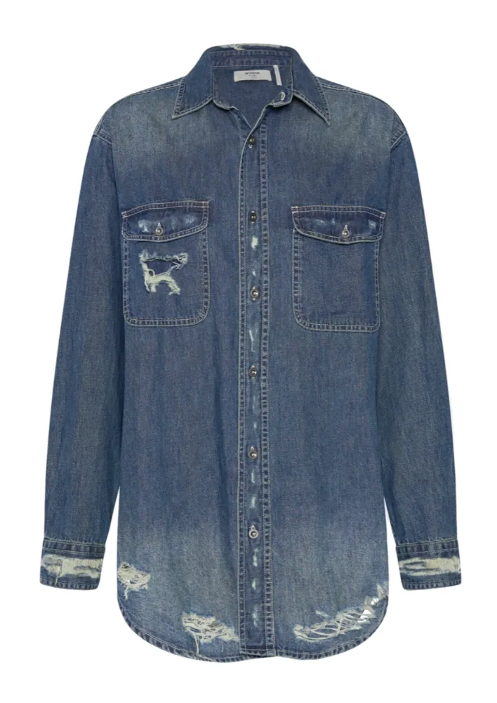 Classic Denim Shirt Used Blue