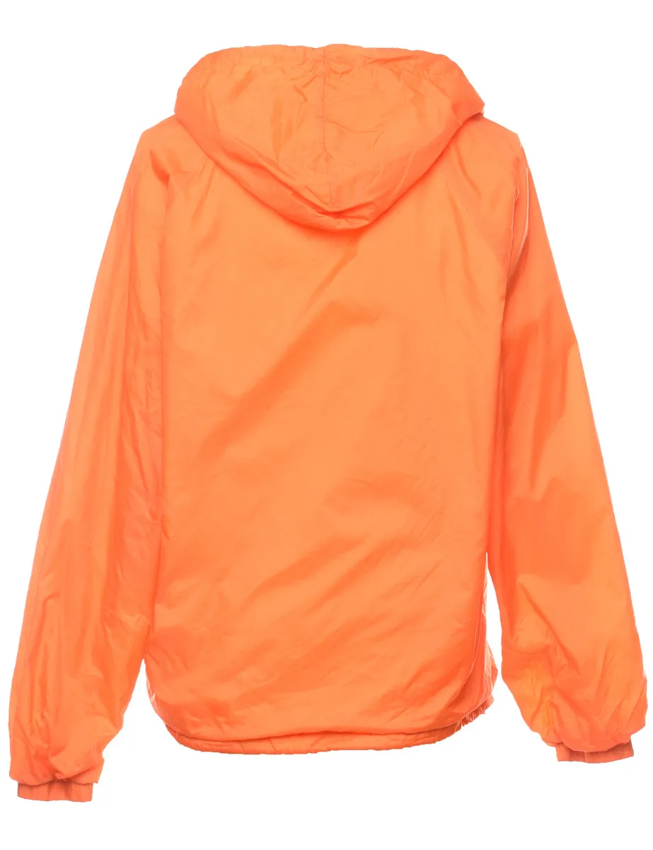 Classic Orange Quarter-Zip Anorak  - S