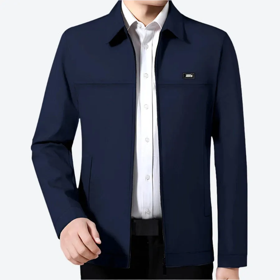 Classic Slim-Fit Zipper Business Jackets