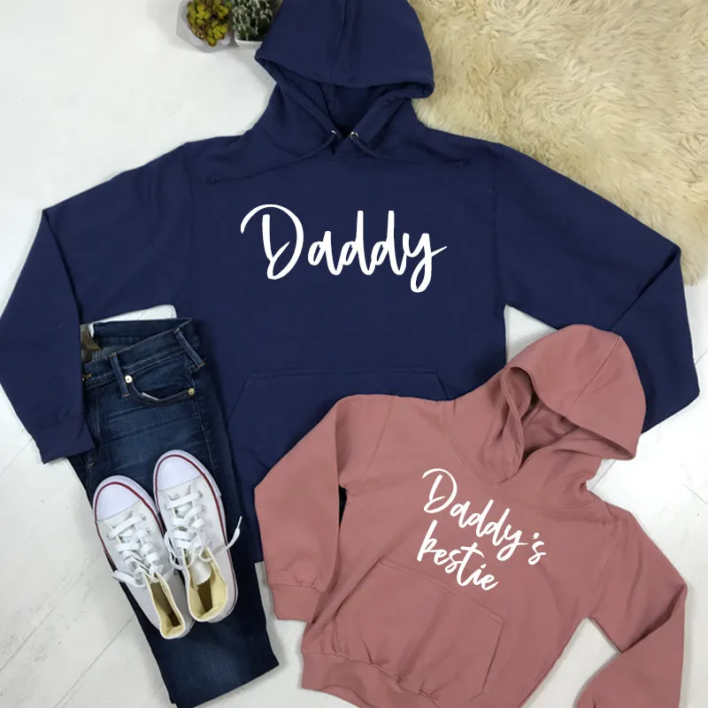 Daddy & Daddy's Bestie Chelsea Script Matching Hoodies (MRK X)