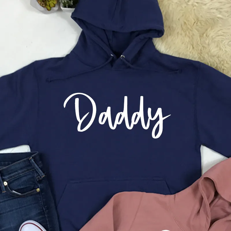 Daddy & Daddy's Bestie Chelsea Script Matching Hoodies (MRK X)