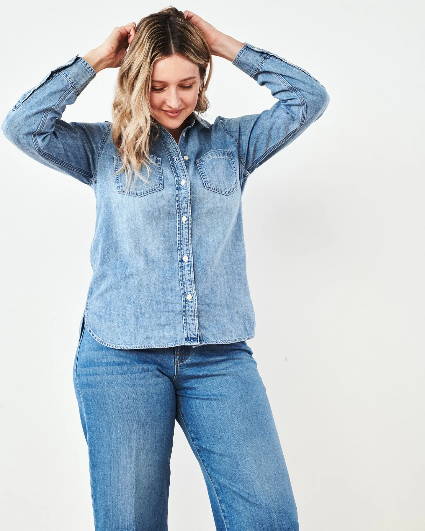 Distressed Denim Shirt