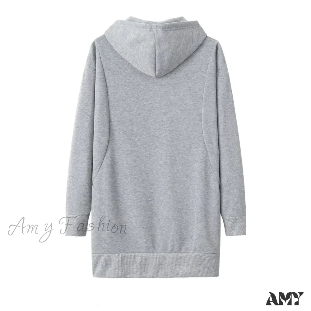 Fashion Trendy Cozy Stylish Thickened Comfortable Loose Elegant Hoodies