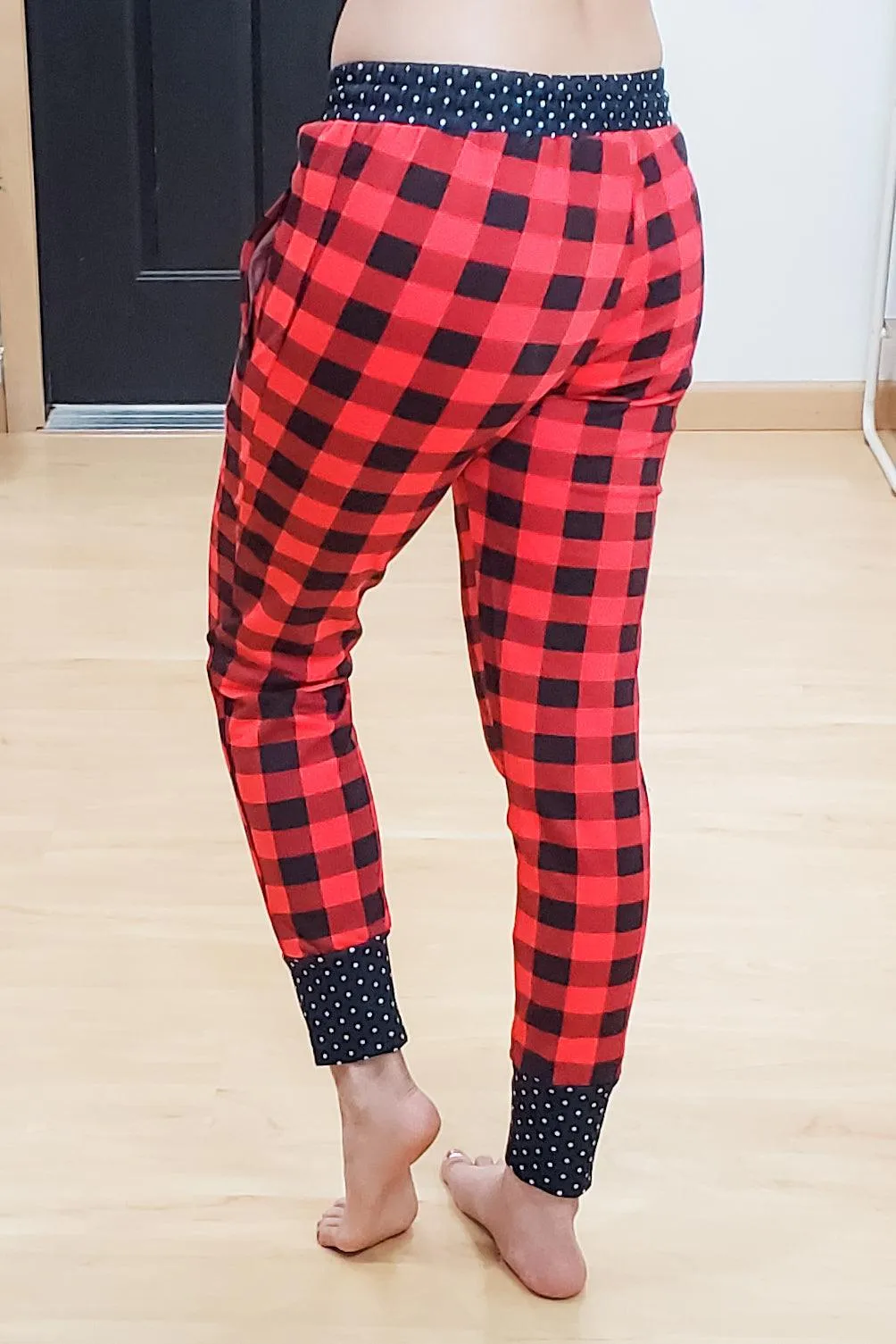 FINAL SALE -  Buffalo Plaid & Polka Dot Joggers