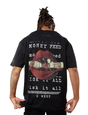 G West Men's Printed Money T-Shirt