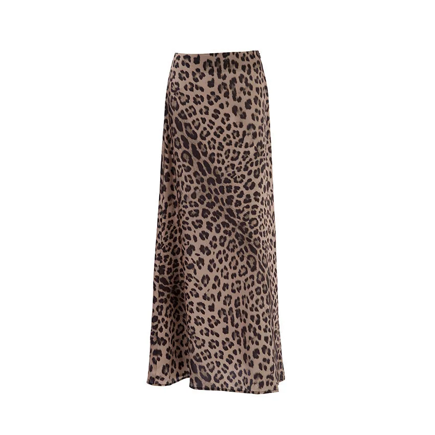 Helen – Leopard Print Mermaid Skirt