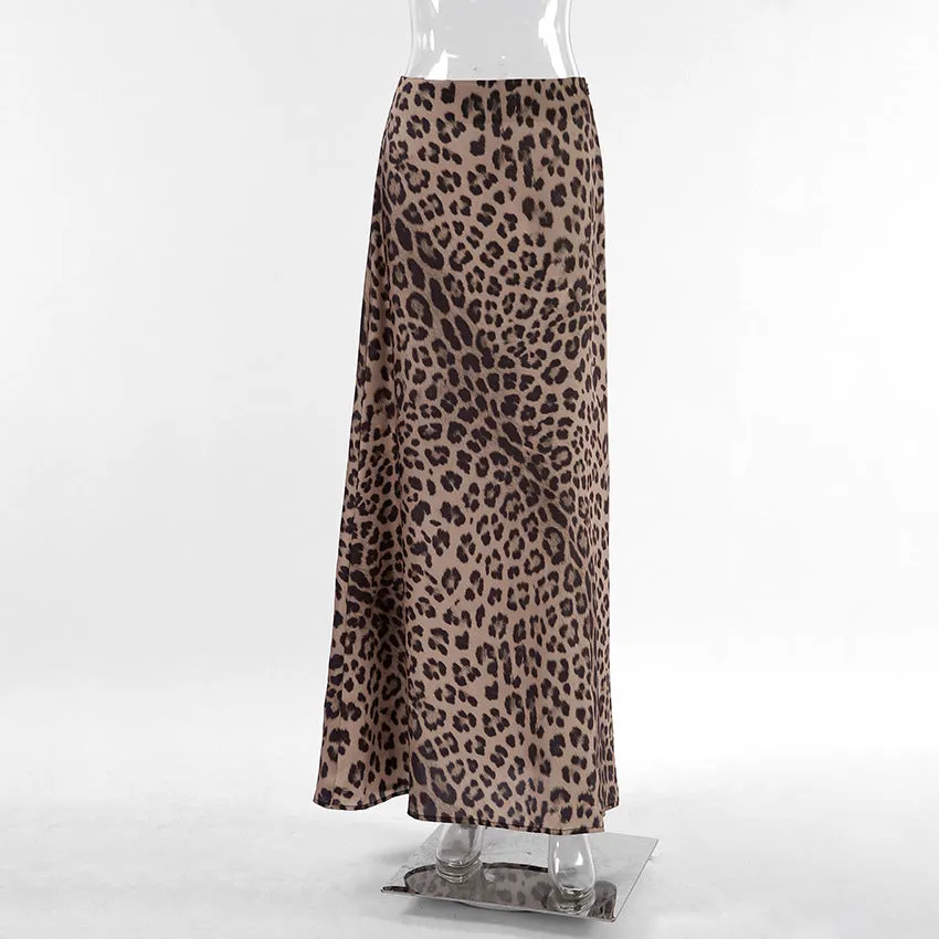 Helen – Leopard Print Mermaid Skirt