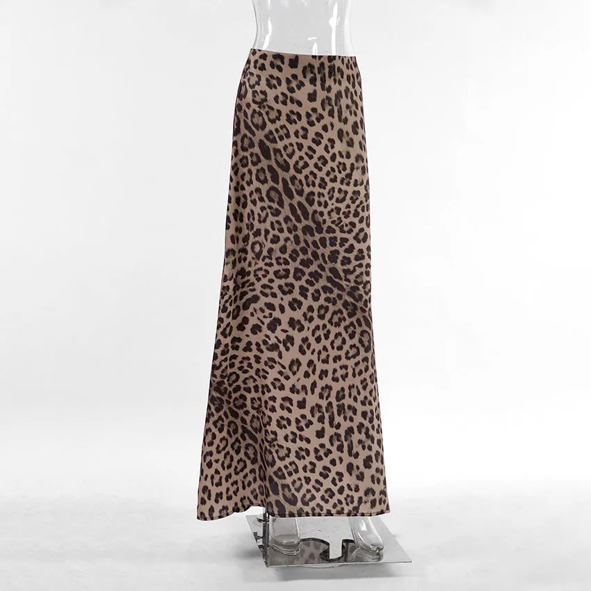 Helen – Leopard Print Mermaid Skirt