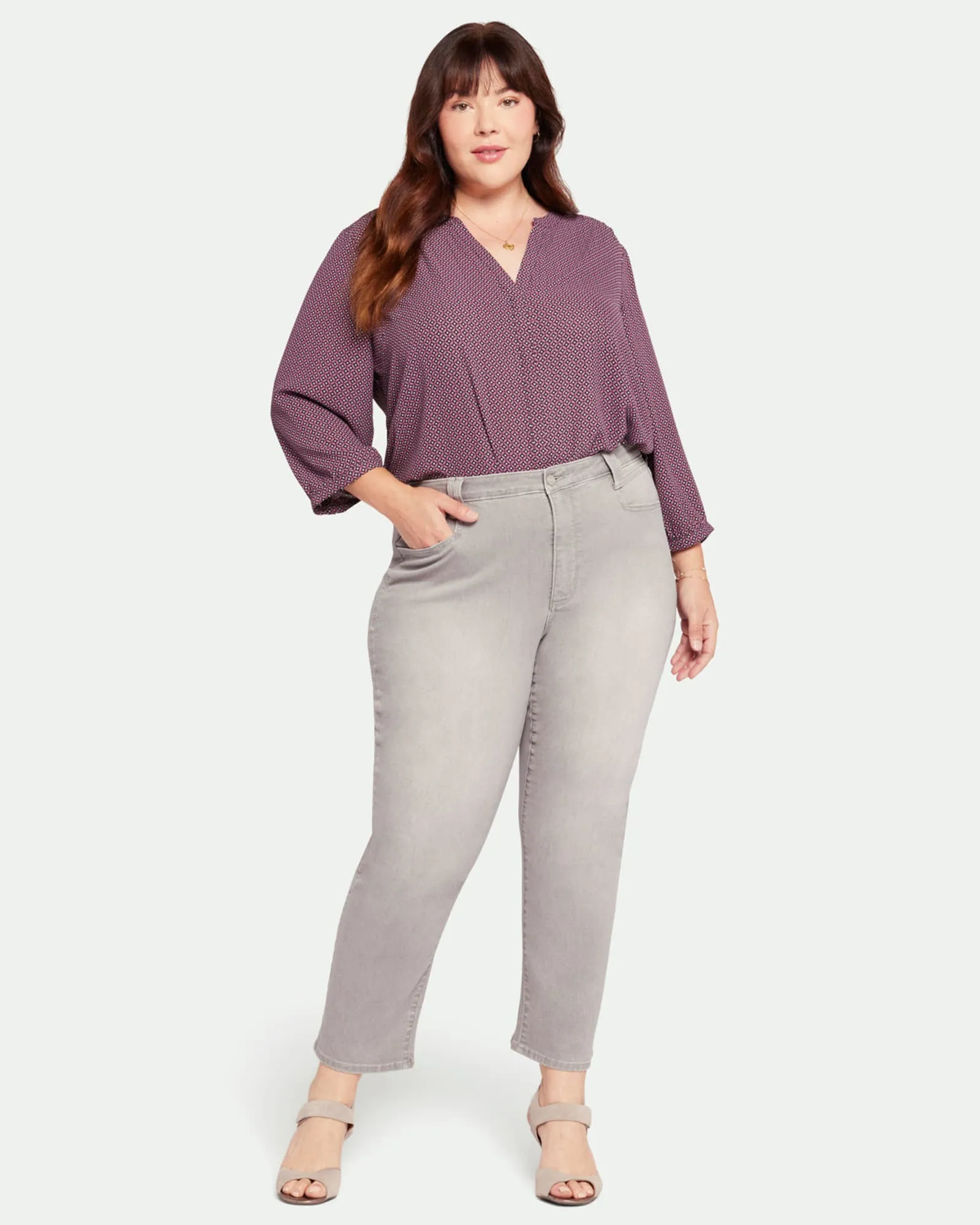 Kristi Relaxed Straight Ankle Pants | Hamstead