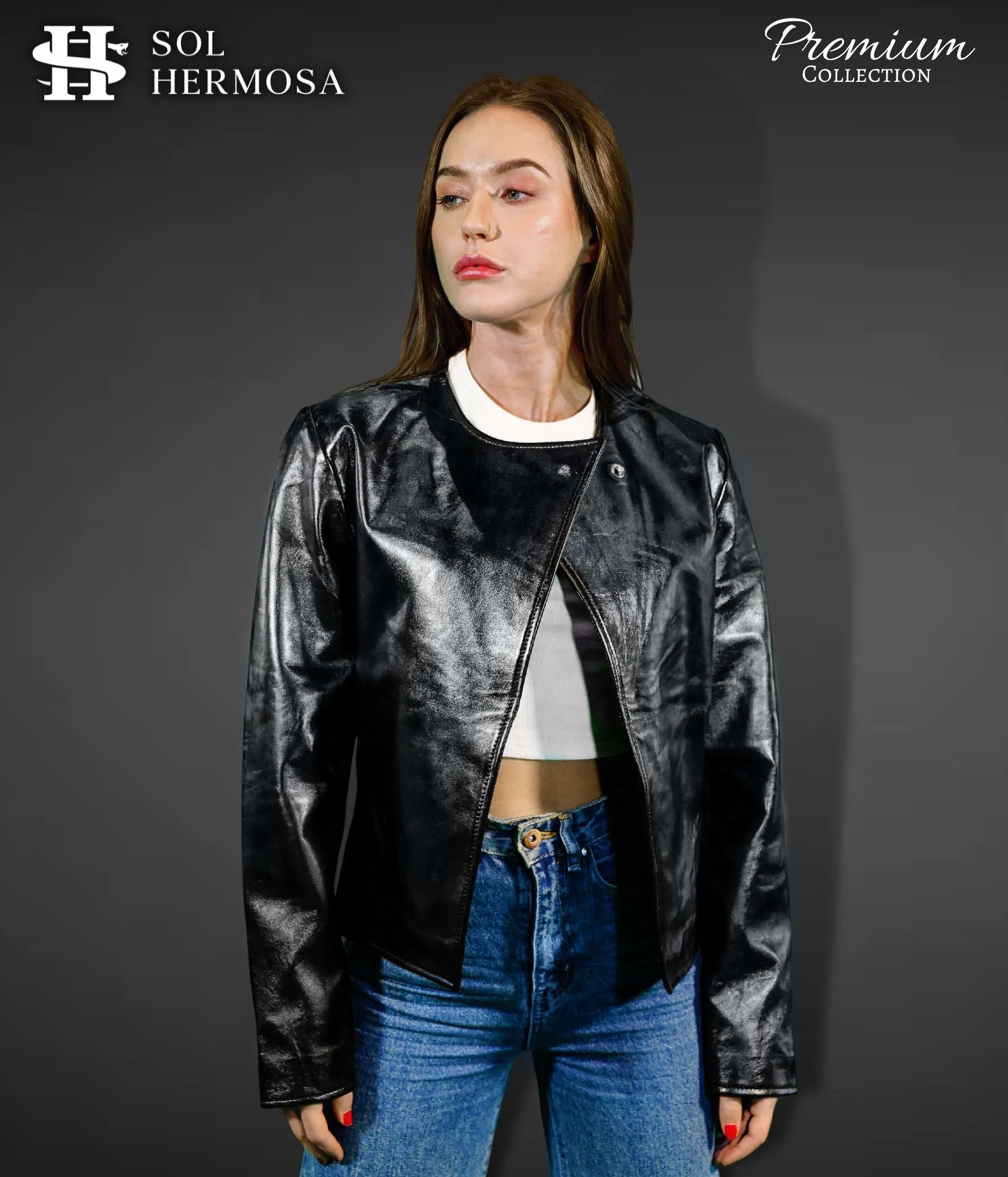 Leather Jacket For Women - Hestia