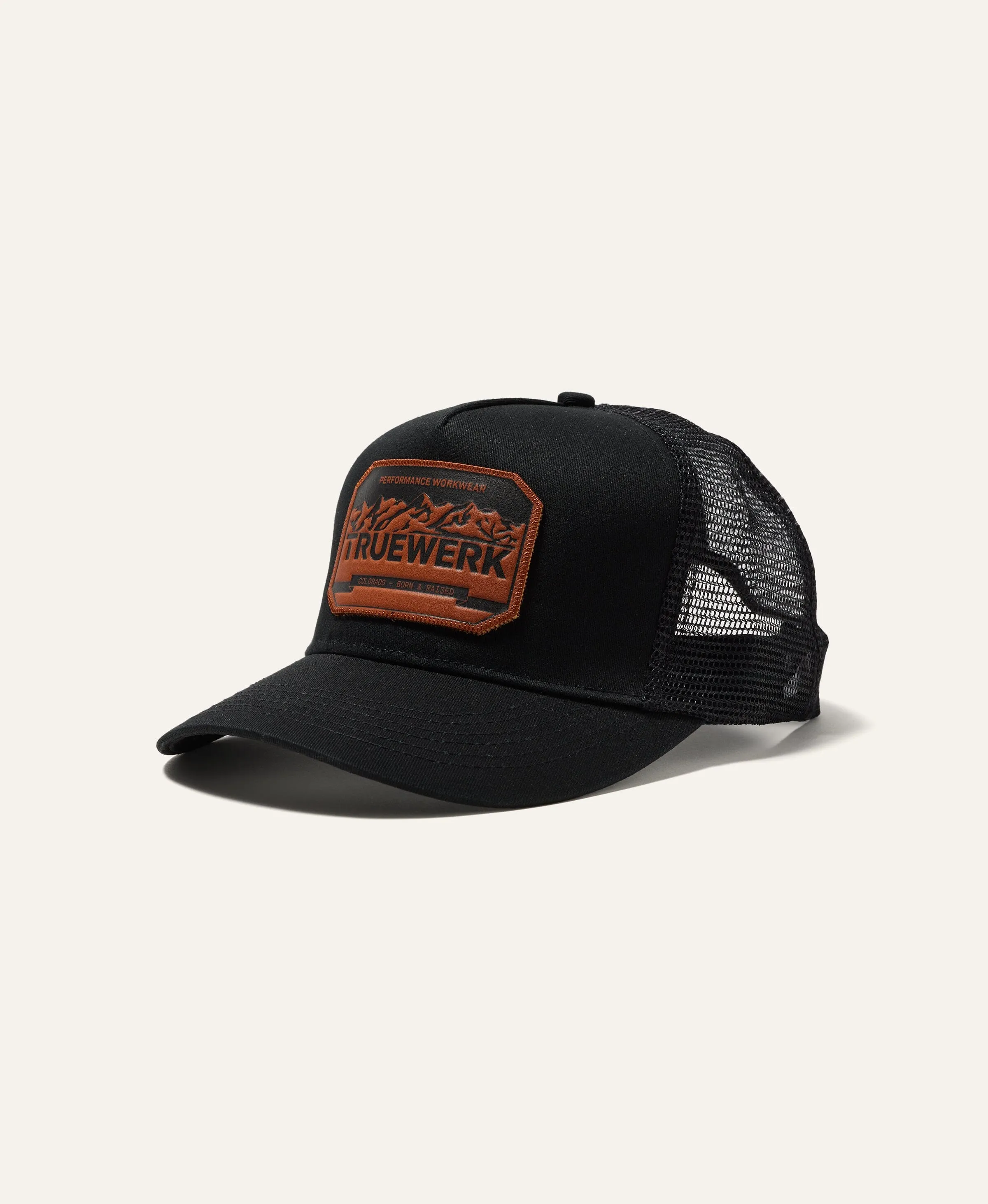 Leather Patch Trucker Hat