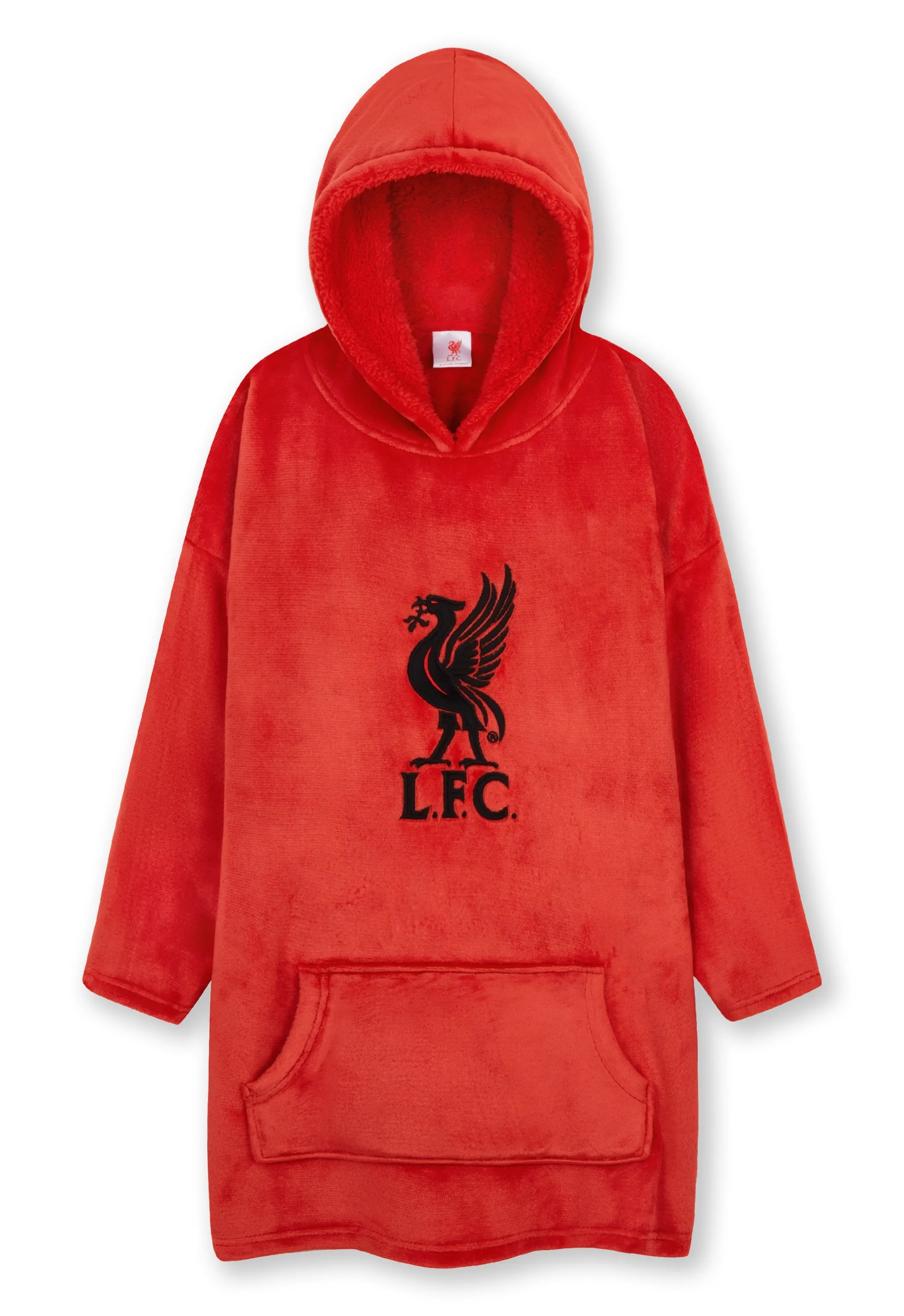 Liverpool F.C. Boys Hoodies, RED Oversized Hoodie Blanket, Kids Football Gifts