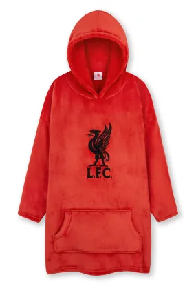 Liverpool F.C. Boys Hoodies, RED Oversized Hoodie Blanket, Kids Football Gifts