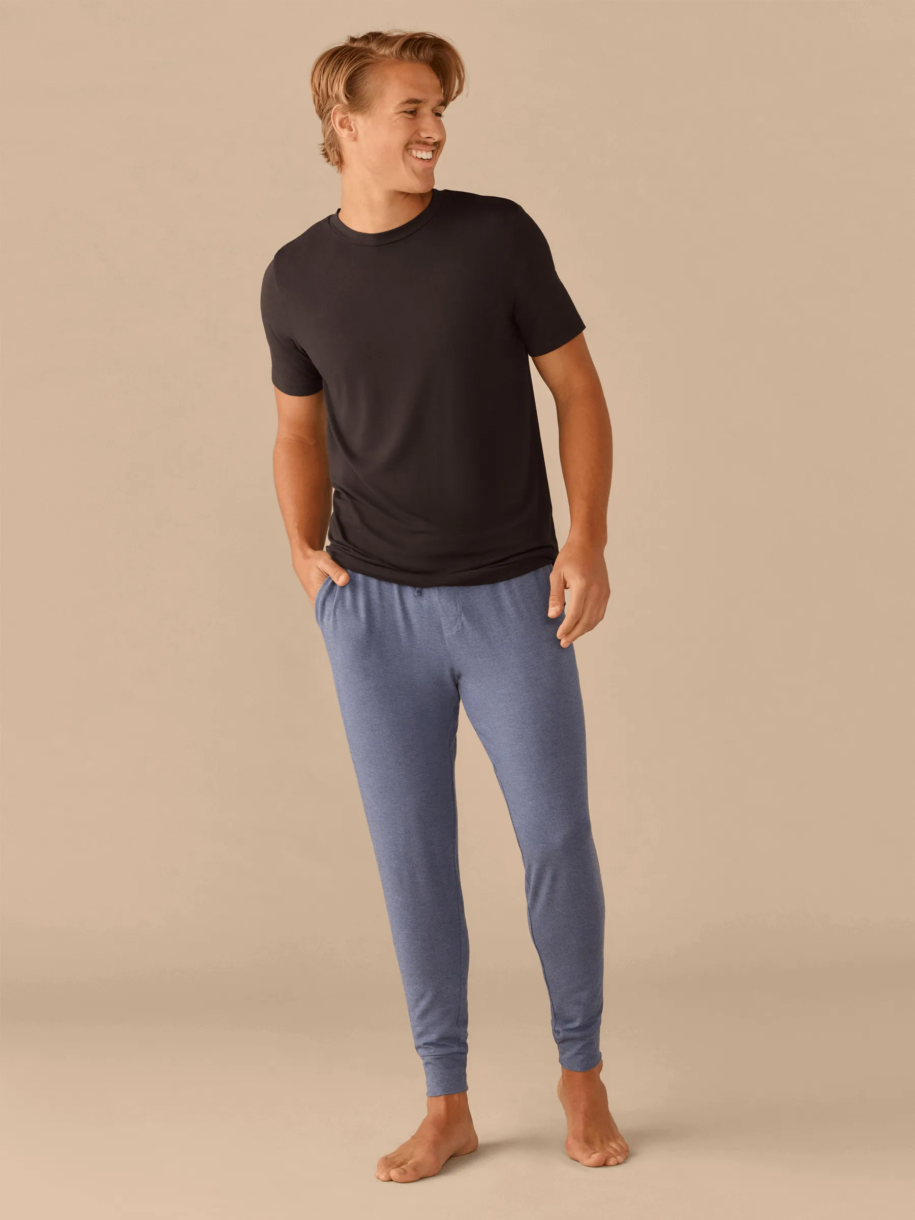 Men's Modal Jogger | Heather Navy