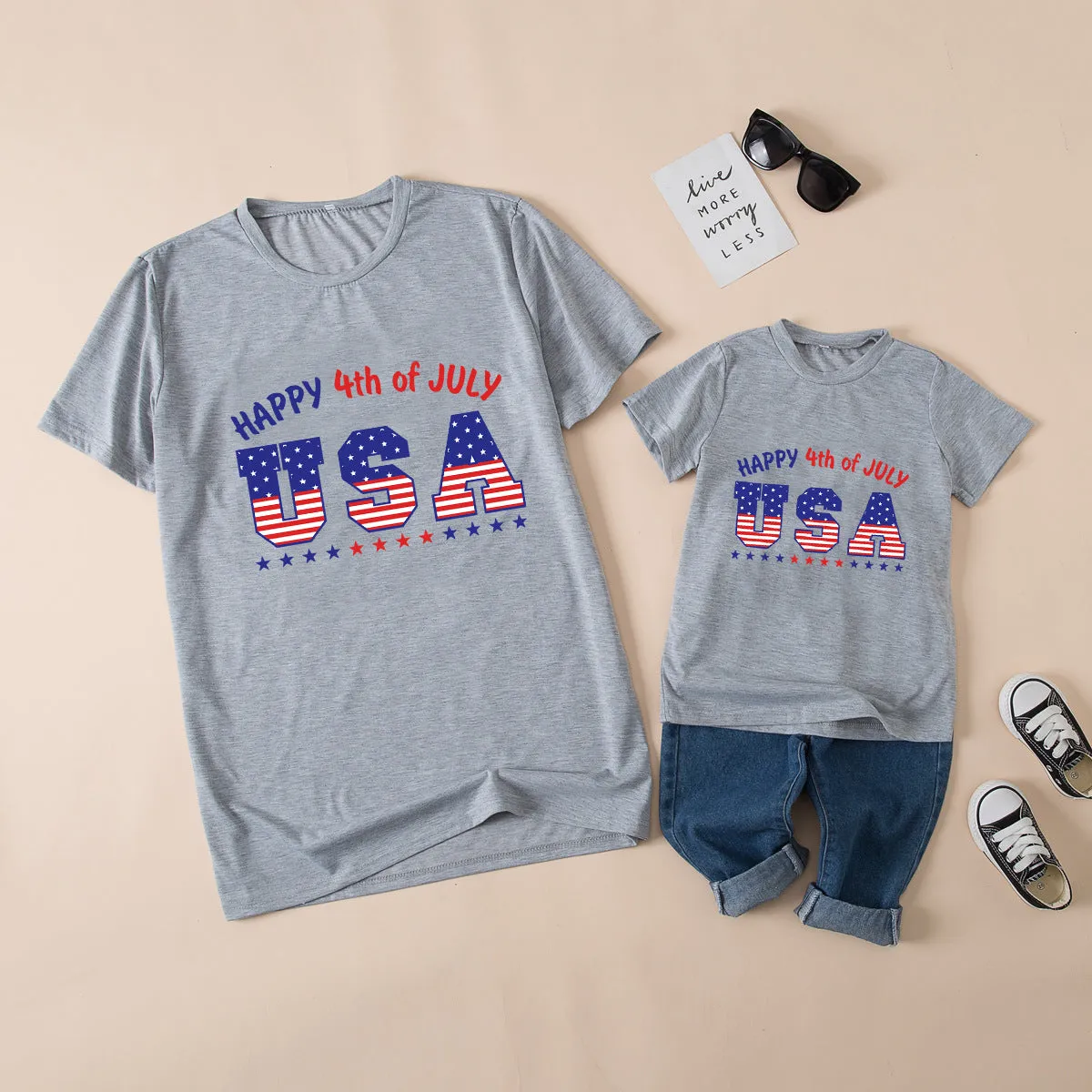 Mommy and Me 4th Of July Short Sleeve Shirts