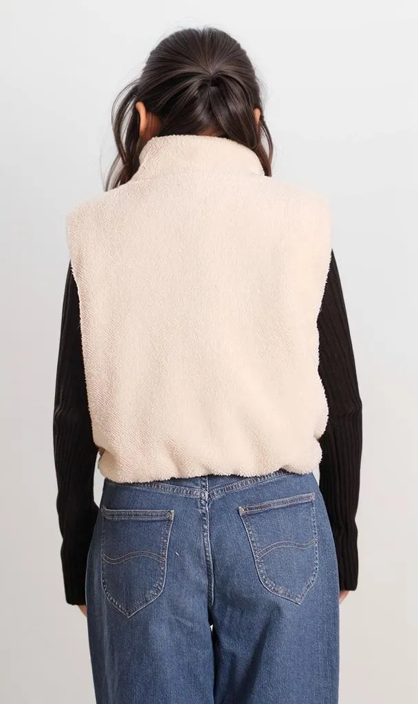 o201377-SHERPA VEST - CREAM