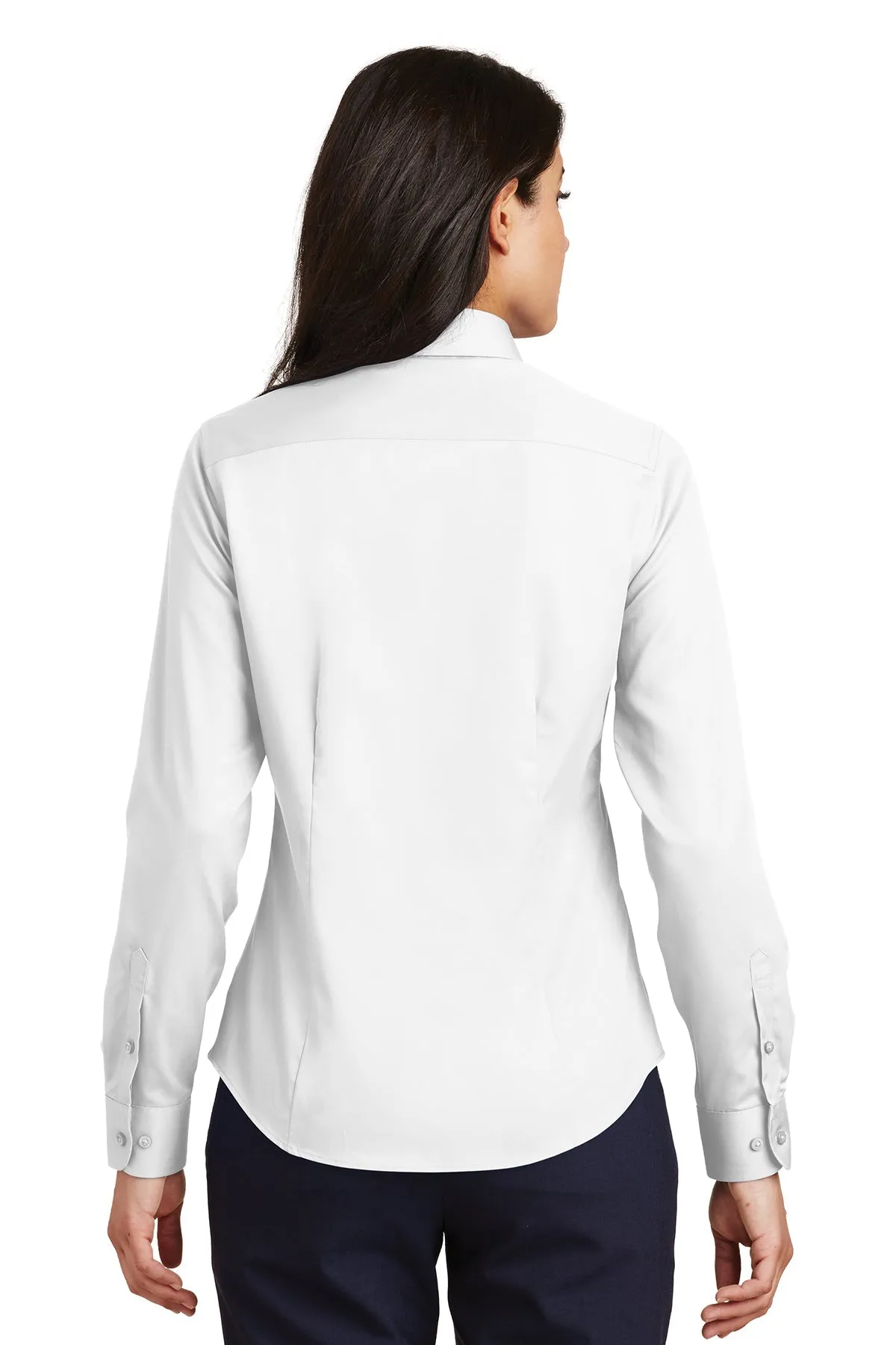 Port Authority Ladies Non-Iron Custom Twill Shirts, White