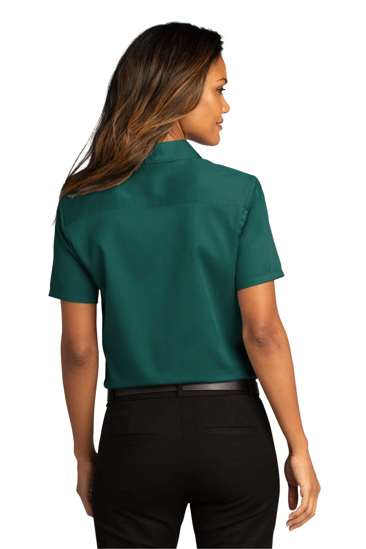 Port Authority Ladies Short Sleeve SuperPro React™Twill Shirt. LW809