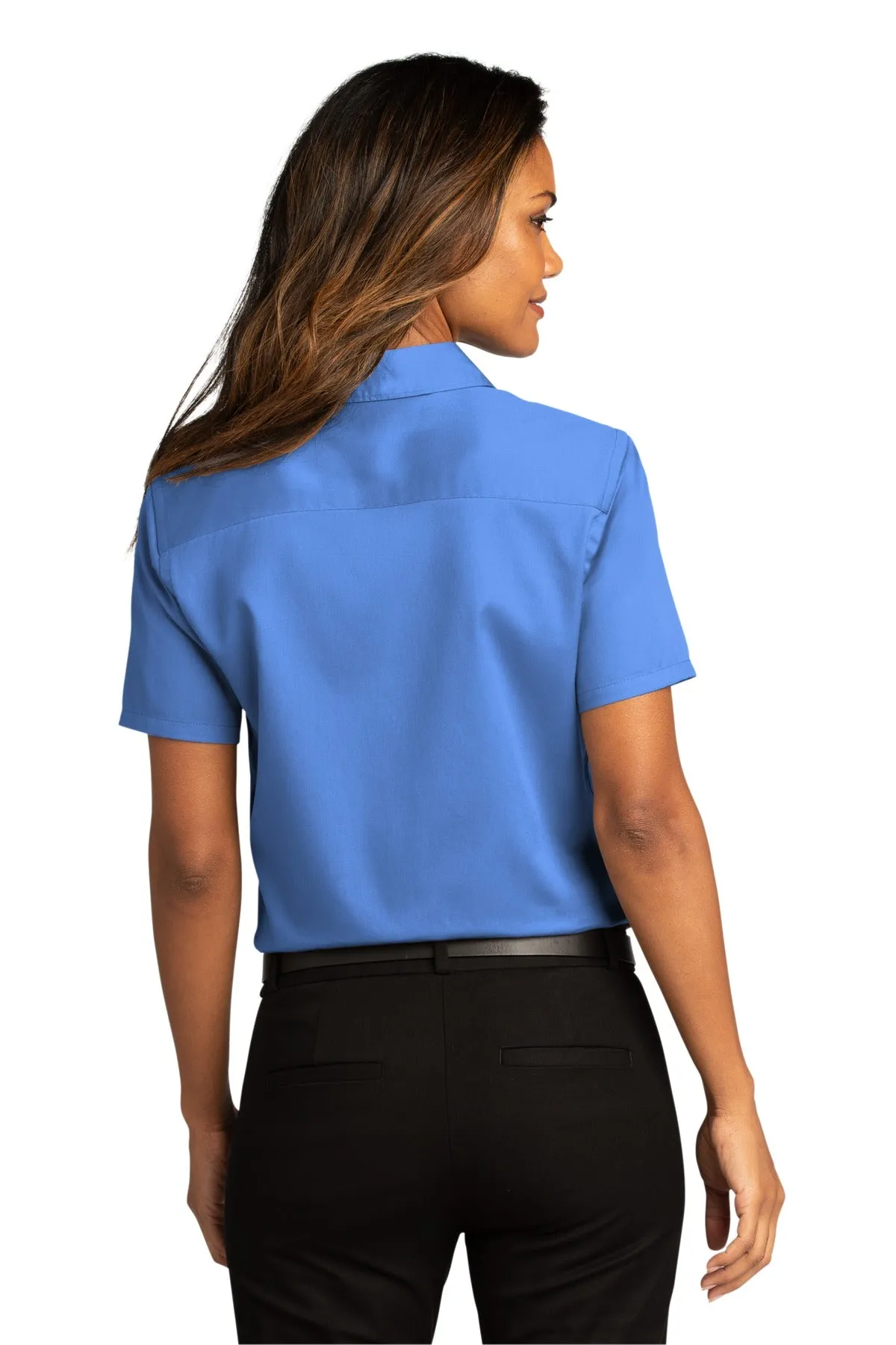 Port Authority Ladies Short Sleeve SuperPro React™Twill Shirt. LW809