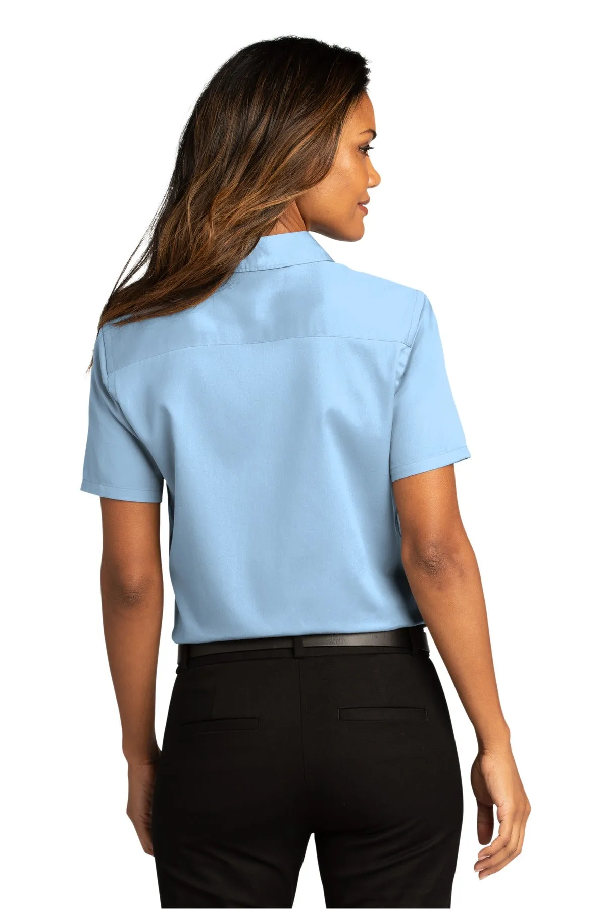 Port Authority Ladies Short Sleeve SuperPro React™Twill Shirt. LW809