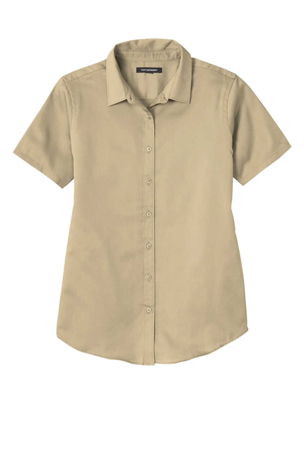 Port Authority Ladies Short Sleeve SuperPro React™Twill Shirt. LW809