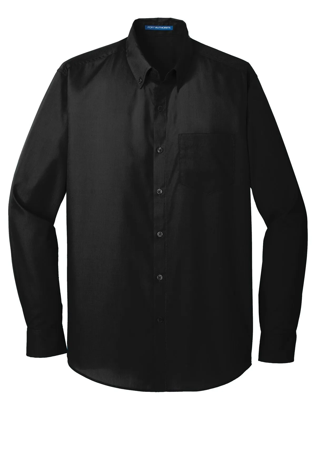 Port Authority Long Sleeve Carefree Poplin Shirt. W100