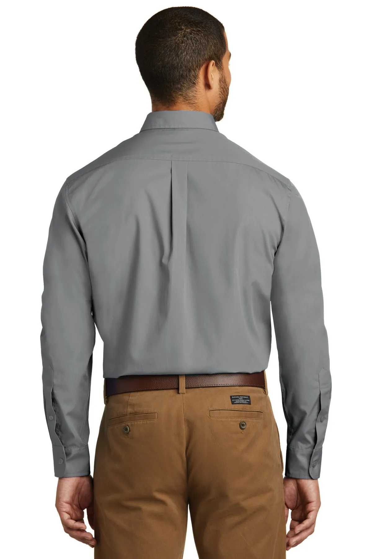 Port Authority Long Sleeve Carefree Poplin Shirt. W100