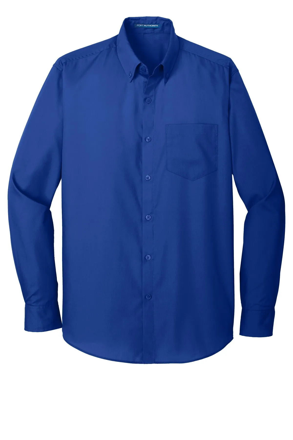 Port Authority Tall Long Sleeve Carefree Poplin Shirt. TW100