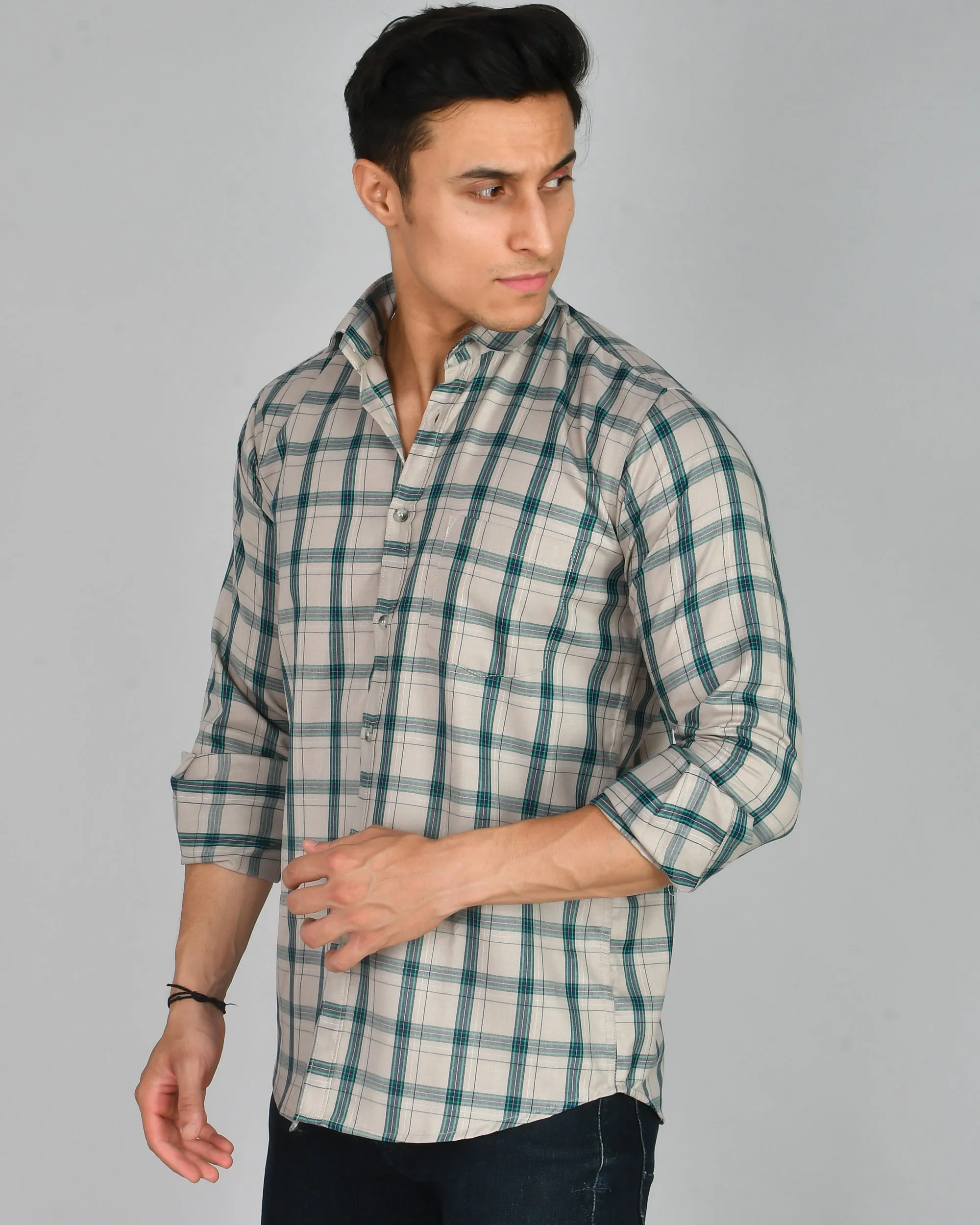 Premium Cotton Check Men’s Shirt