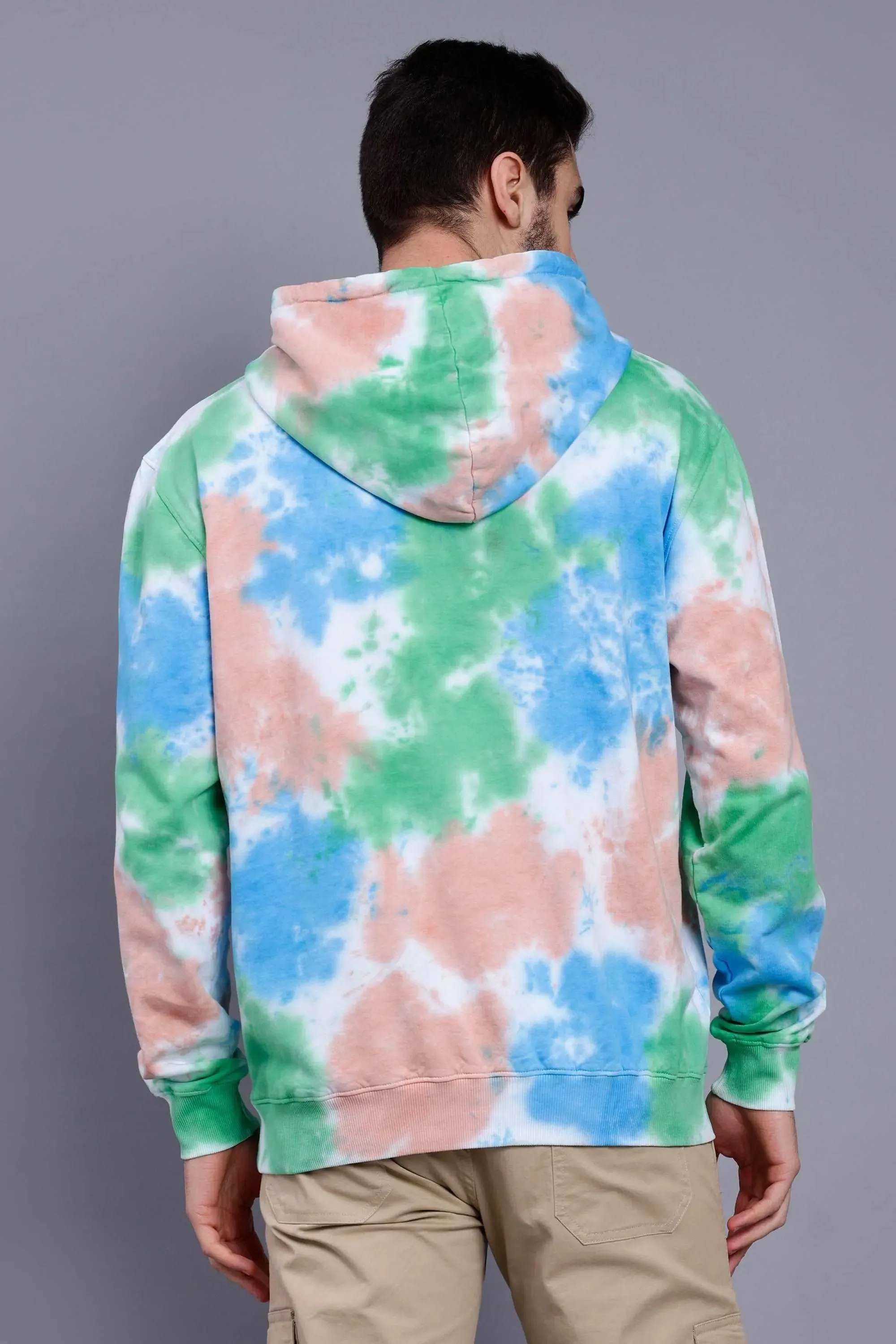 Regular Fit Tie Dye Premium Trendy Hoodie For Men