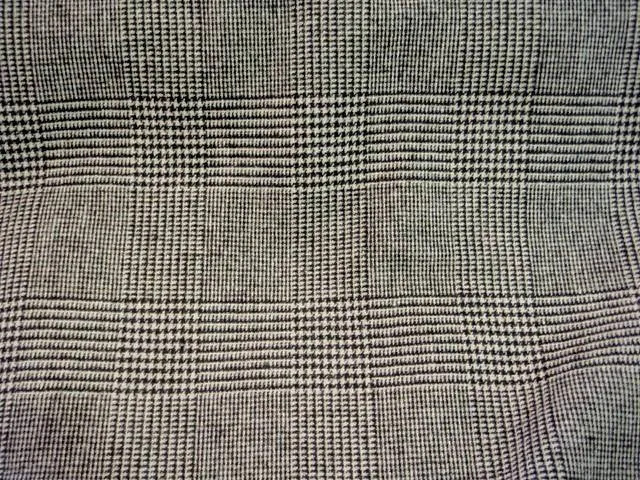 Reversible Check Houndstooth Wool Blend