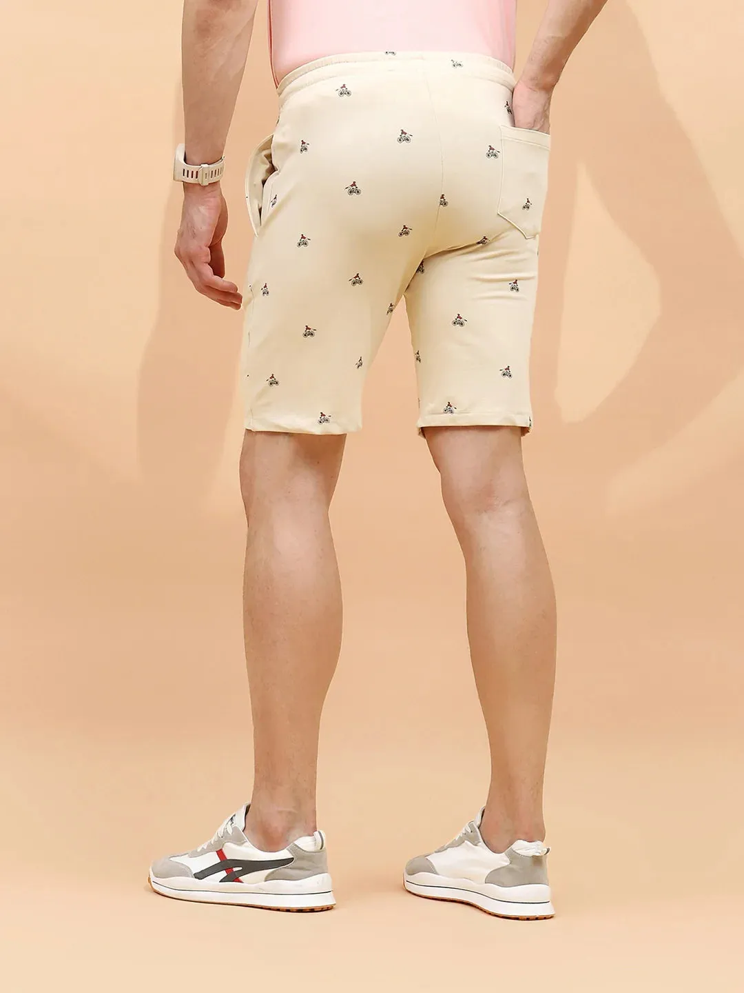 Skin Cotton Regular Fit Shorts For Men