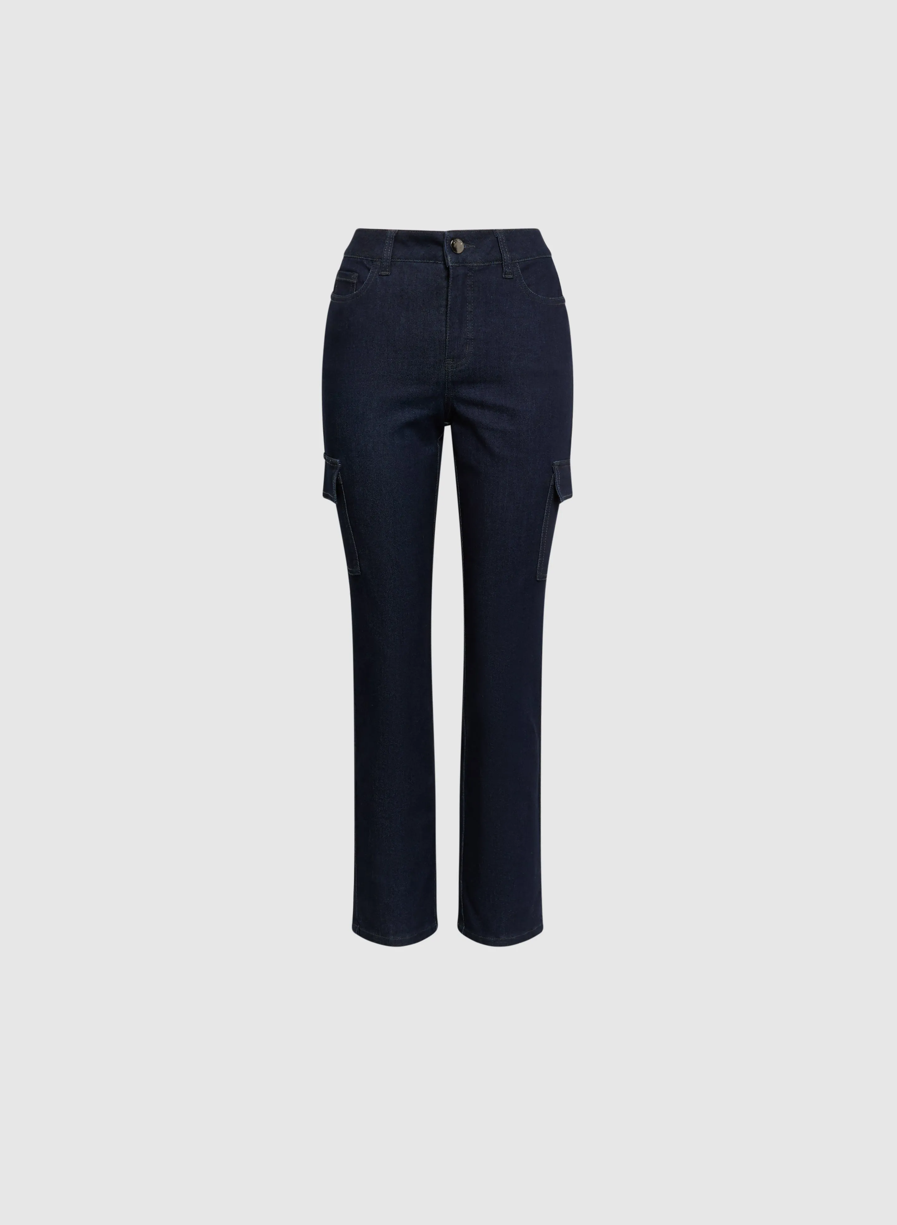 Slim Leg Cargo Jeans