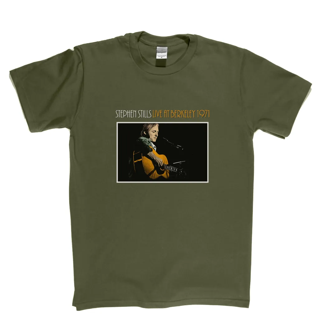 Stephen Stills Live At Berkeley 1971 T-Shirt