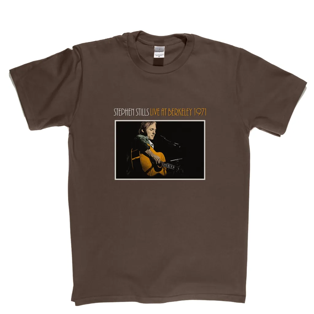 Stephen Stills Live At Berkeley 1971 T-Shirt