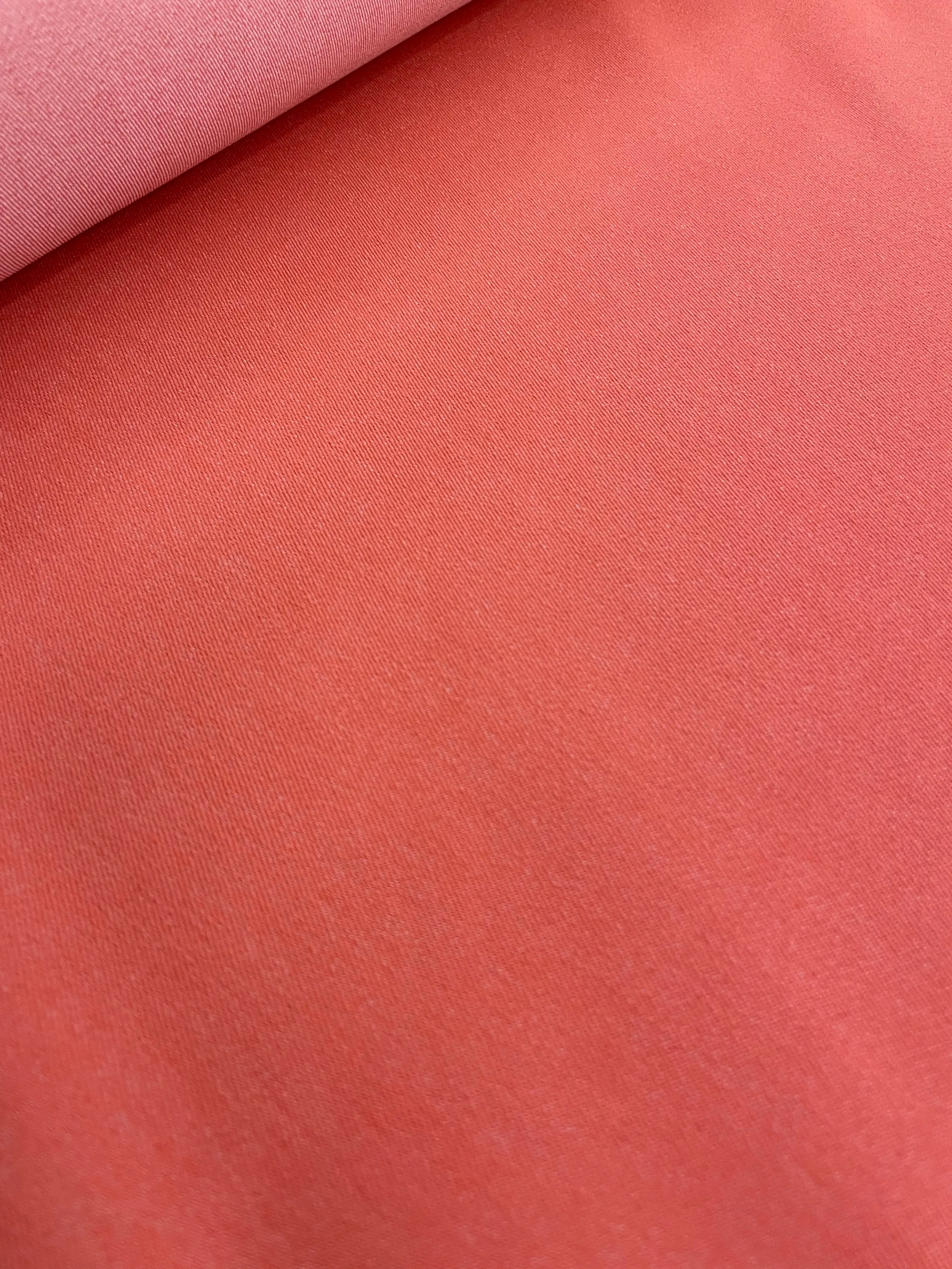 Stretch Denim - Coral