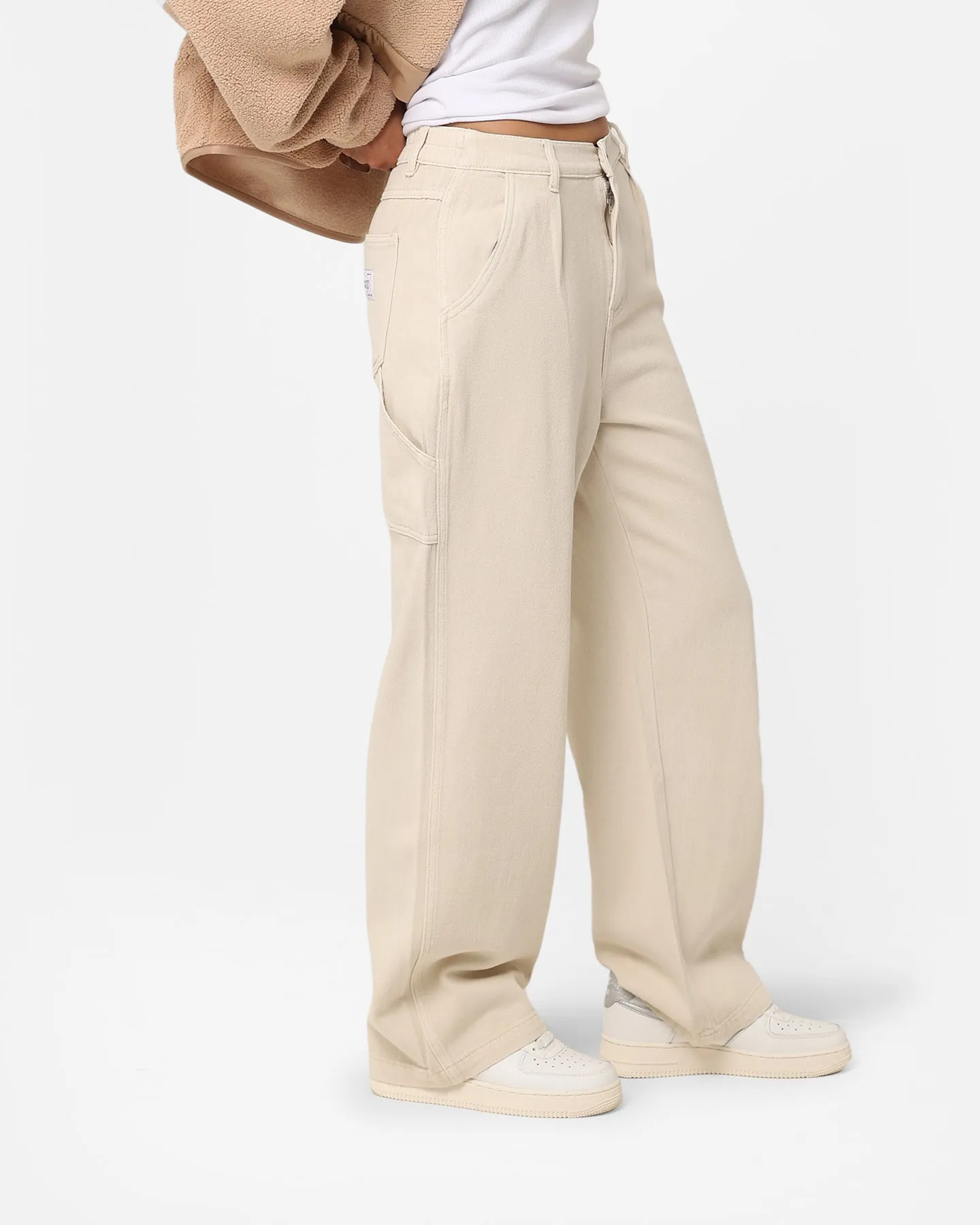 Stussy Women's Nevada Denim Pants Cream